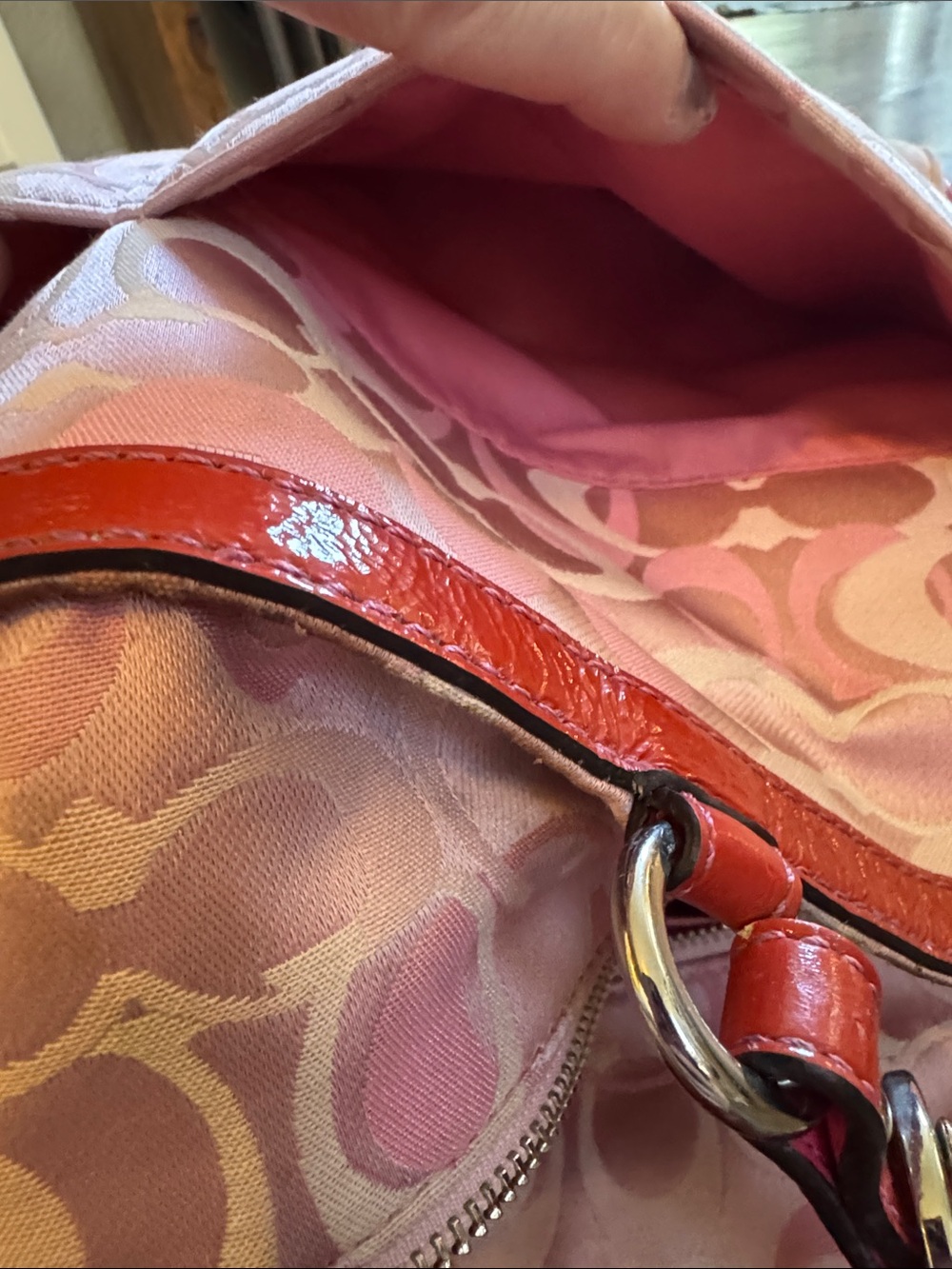 Coach y2k pink optic travel weekender bag with handtag - Picture 15 of 17